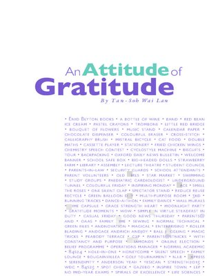 cover image of An Attitude of Gratitude